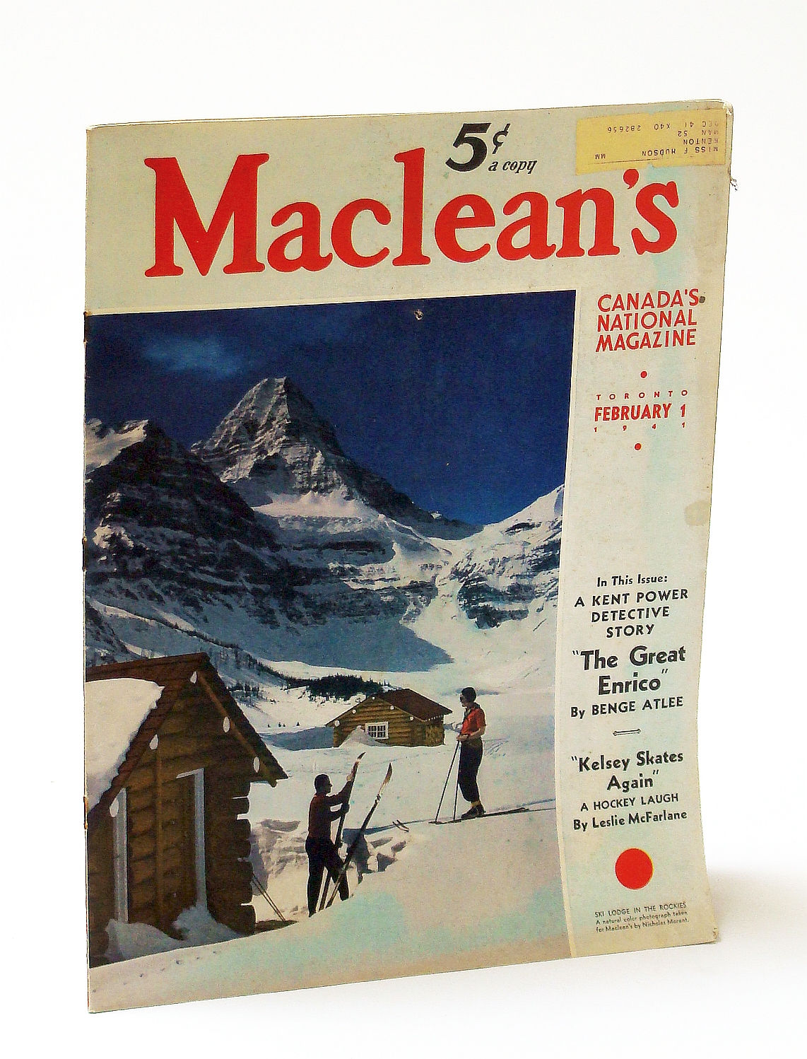 Maclean's, Canada's National Magazine, February (Feb.) 1, 1941, Vol. 54 ...