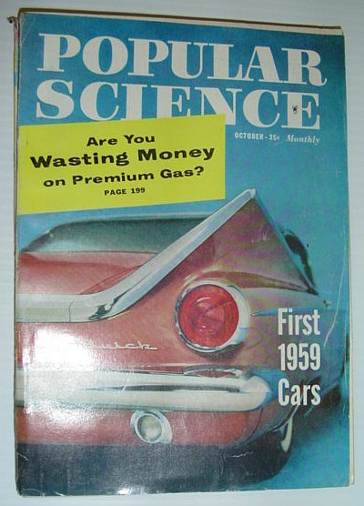 Popular Science Magazine, October (Oct.) 1958